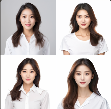 aI로 생성한 가상의 인물 증명사진
