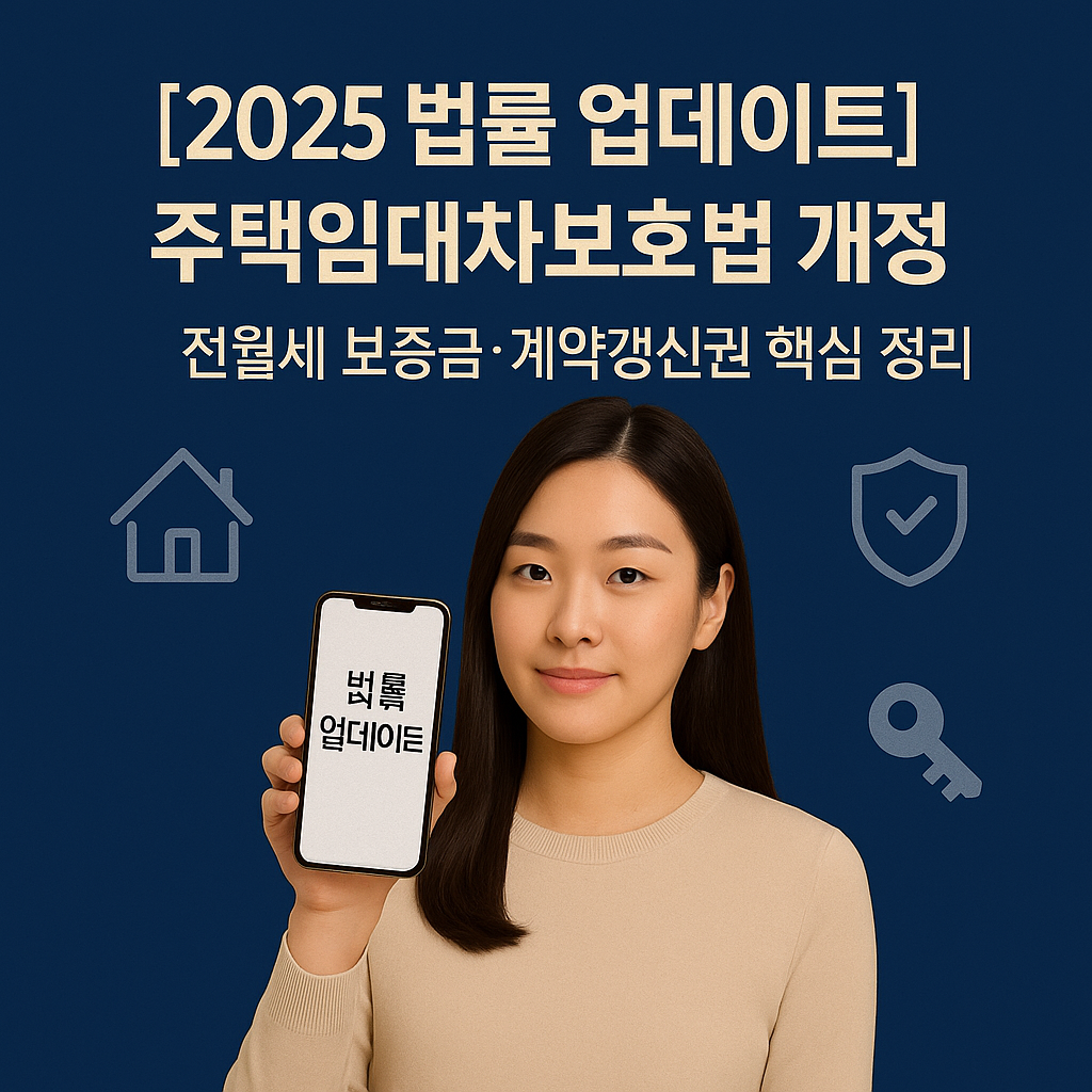 [2025 법률 업데이트] 주택임대차보호법 개정 ｜ 전월세 보증금&middot;계약갱신권 핵심 정리