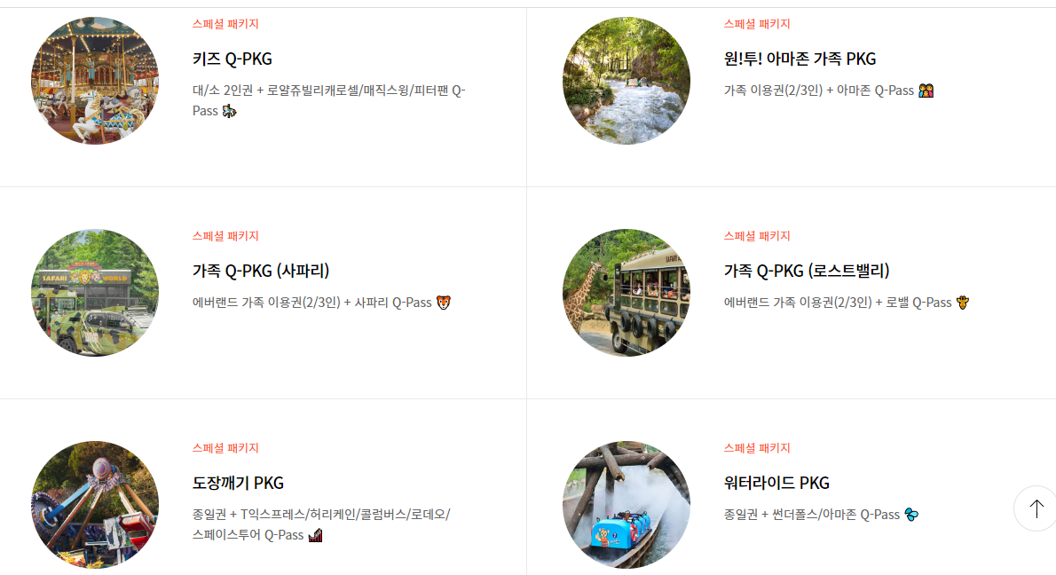 에버랜드 큐패스, 플랜잇 가격 구입