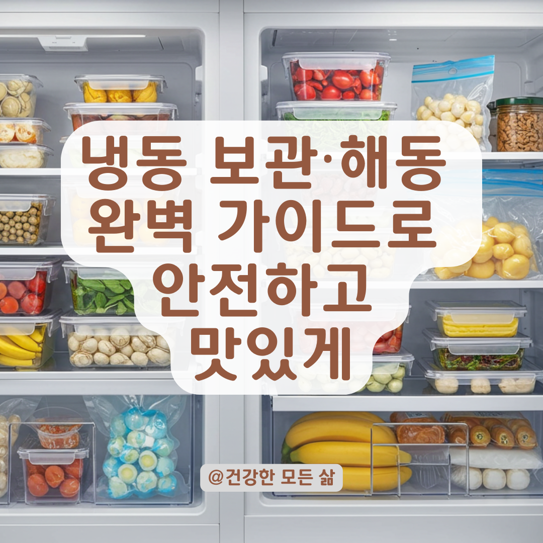 냉동식품 맛 변질 막는 올바른 보관&middot;해동 방법.