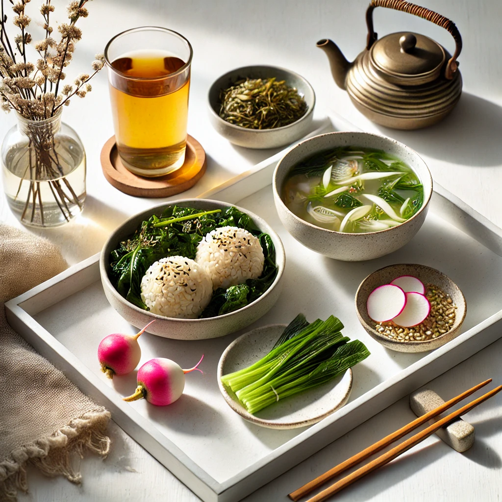 봄 해독 아침 식사 관련 사진