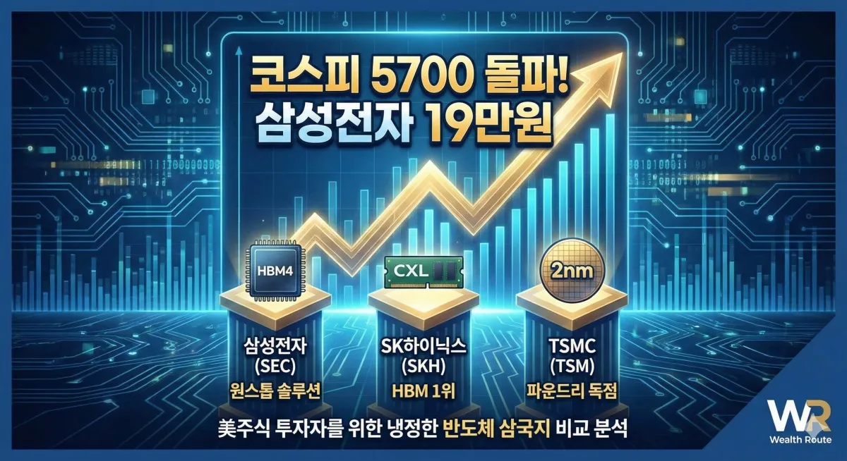 썸네일. 삼성전자 vs sk하이닉스 vs TSMC