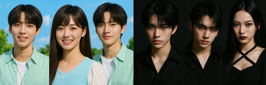 청량 다크 컨셉 관련 사진