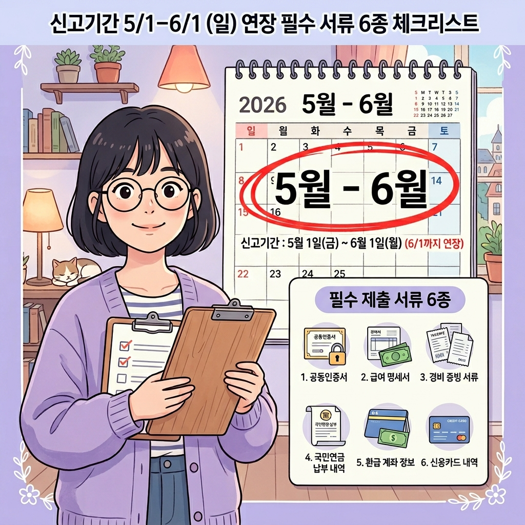 2026년 종합소득세 신고기간 준비서류 체크리스트