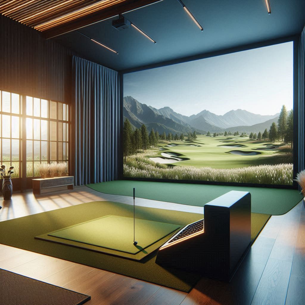 스크린골프장 배경