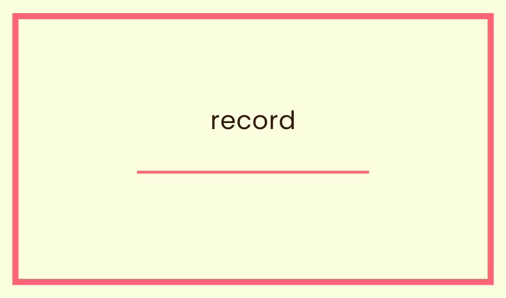 record