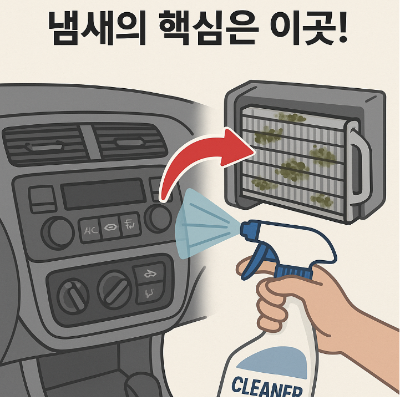 차량 에어컨 냄새 제거하기