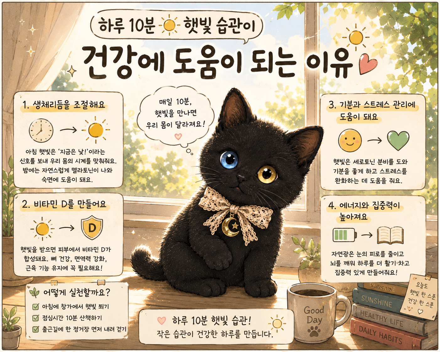하루 10분 햇빛 습관이 건강에 도움이 되는 이유