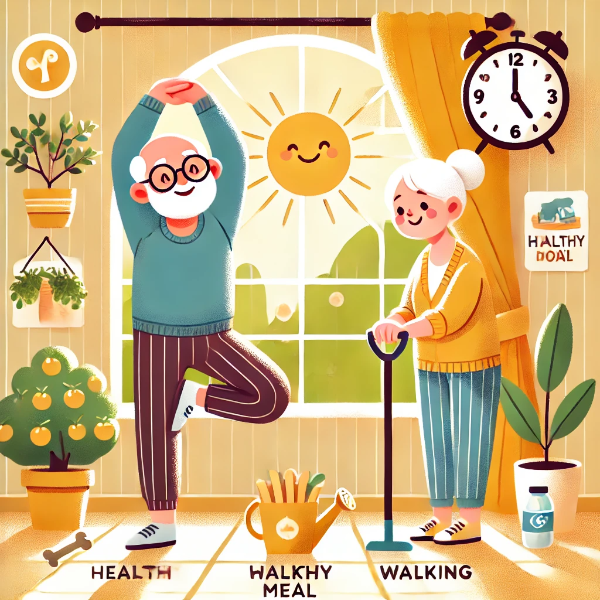 노년기를건강하게 하루루틴만들기