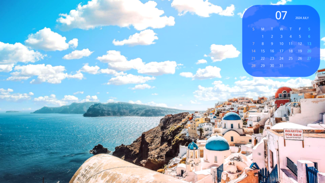 2024년 7월 달력 바탕화면