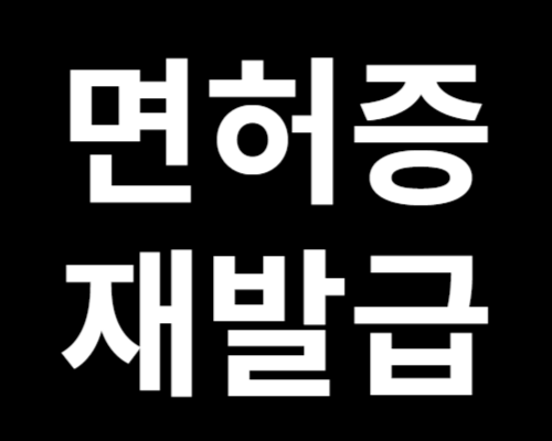 운전면허증 재발급
