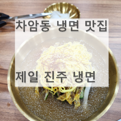 차암동 제일 진주 냉면 대표