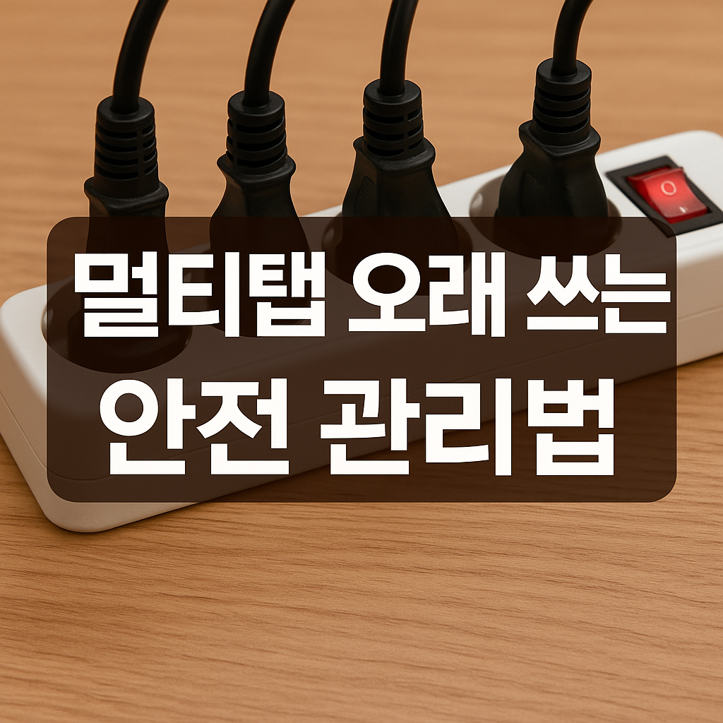 멀티탭 오래 쓰는 안전 관리법