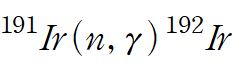 Ir-192 반응식