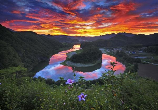 영월 한반도 지형