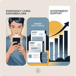 정부지원 소액 생계비 긴급 대출 이미지