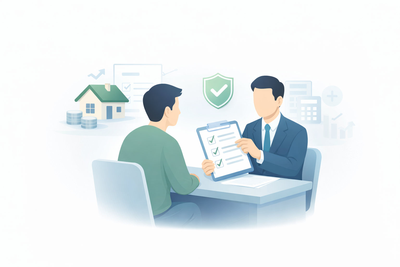보금자리론 신청 전 한도와 자격 조건을 점검하는 상담 이미지