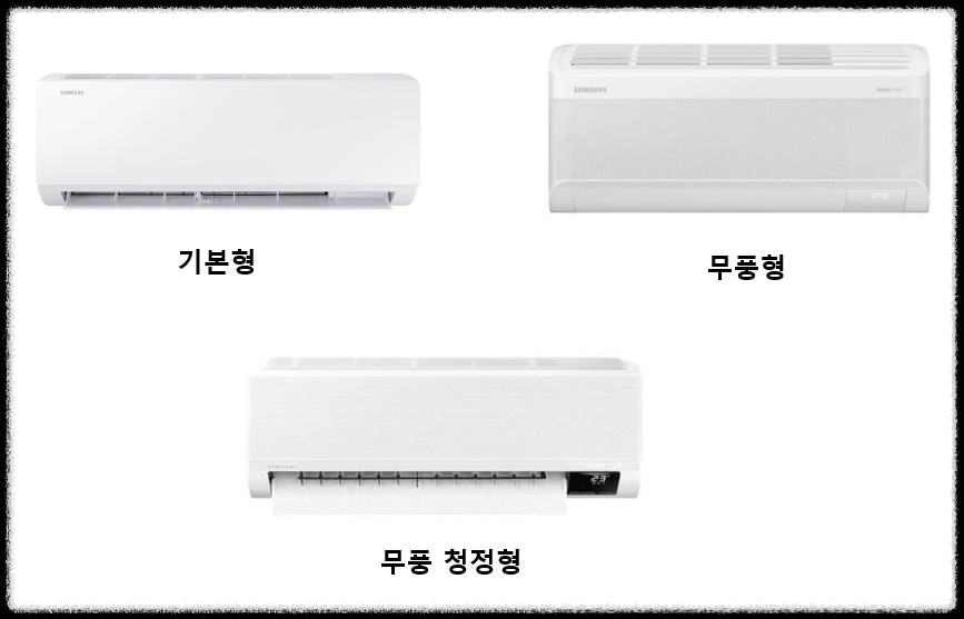 삼성 벽걸이 에어컨 디자인 및 기능