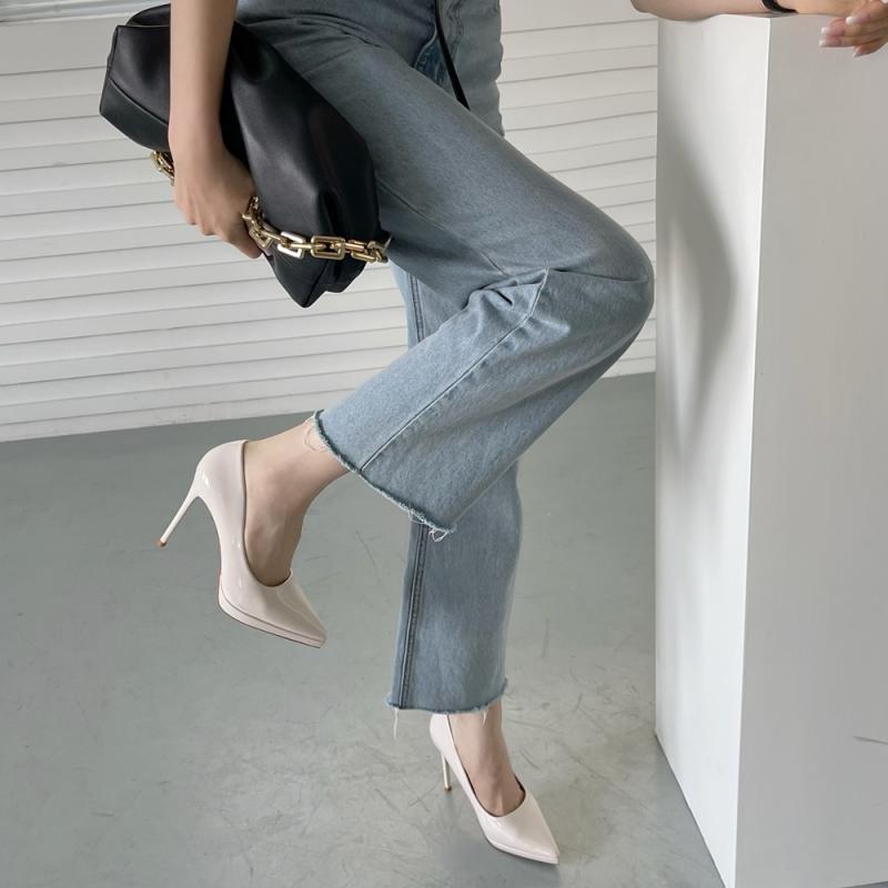 햅슈 에나멜 기본 스틸레토 가보시 킬힐 하이힐