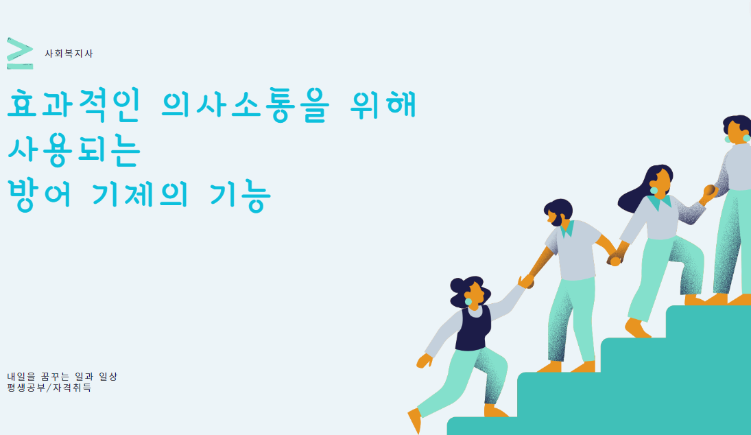 a defense mechanism used to communicate effectively