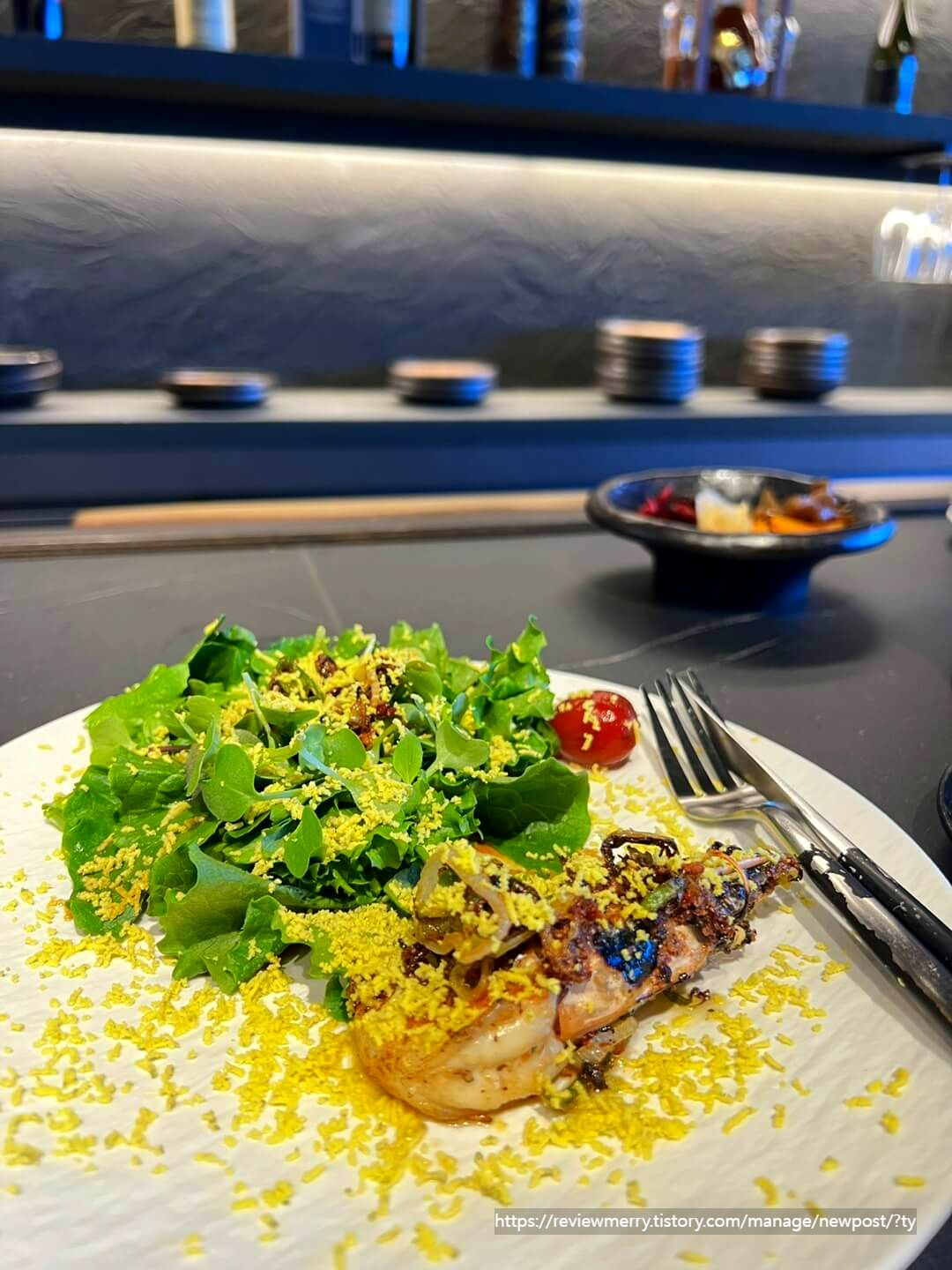 새우튀김 샐러드