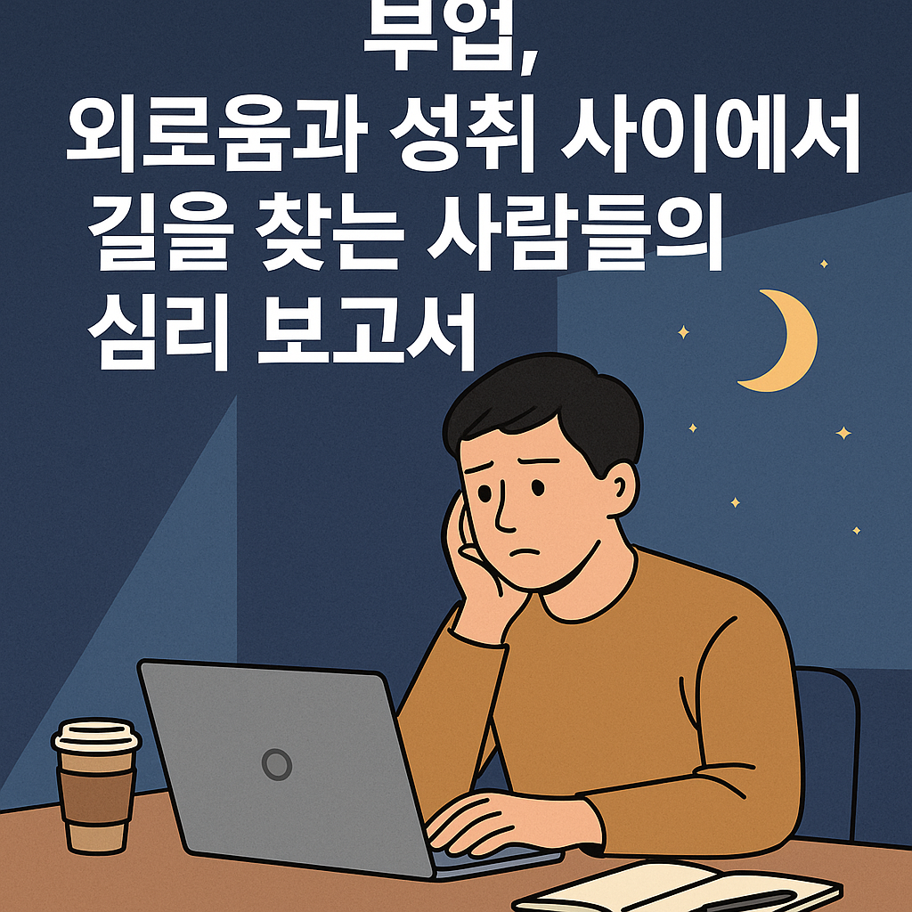 부업, 외로움과 성취 사이에서 길을 찾는 사람들의 심리 보고서