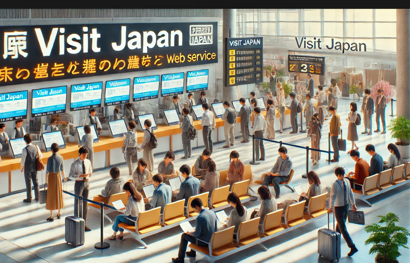 간사이 공항 입국 심사