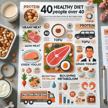 40대 이후 효과적인 다이어트 식단 – 단백질 섭취와 대사 관리의 핵심 전략