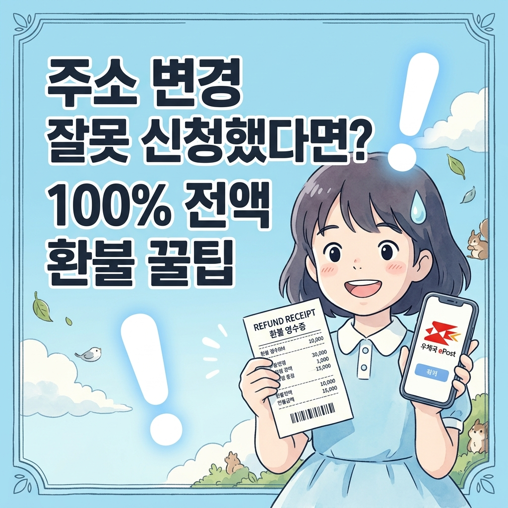 우체국 주소이전 서비스 취소 환불 규정