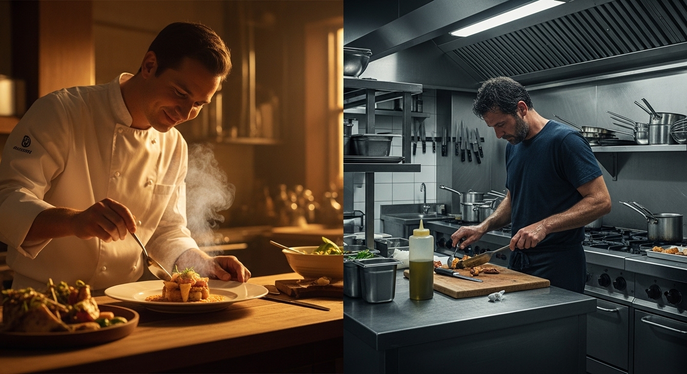 감성 중심과 리얼 중심 요리 영화 비교 관련 사진