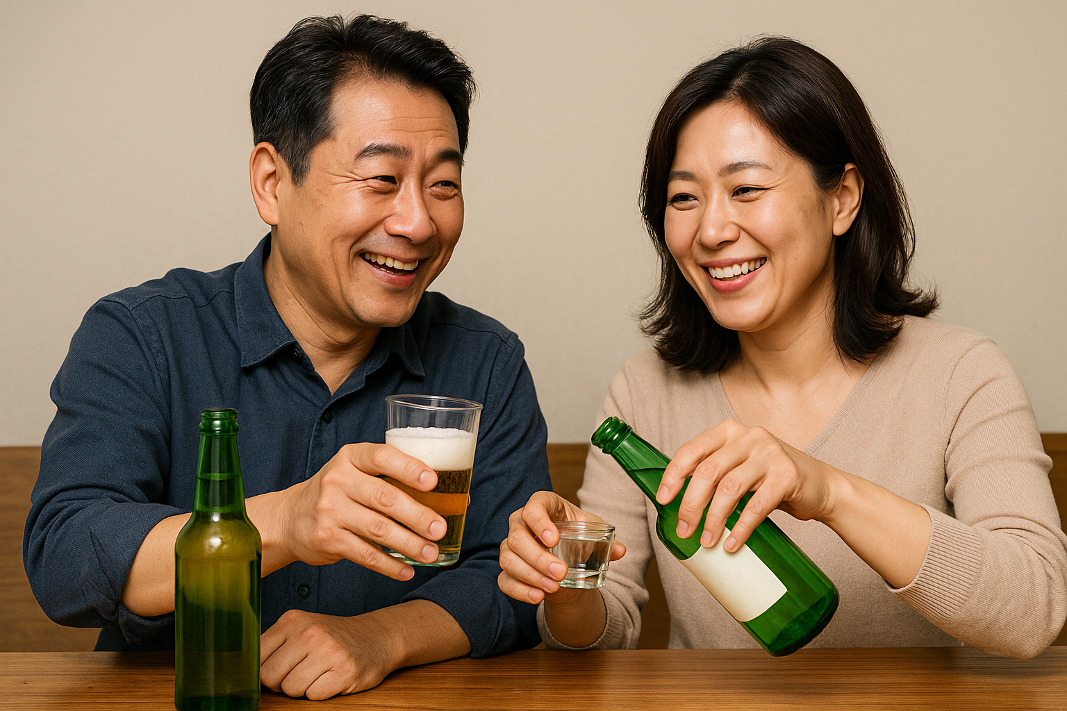 40대의 소맥 파티