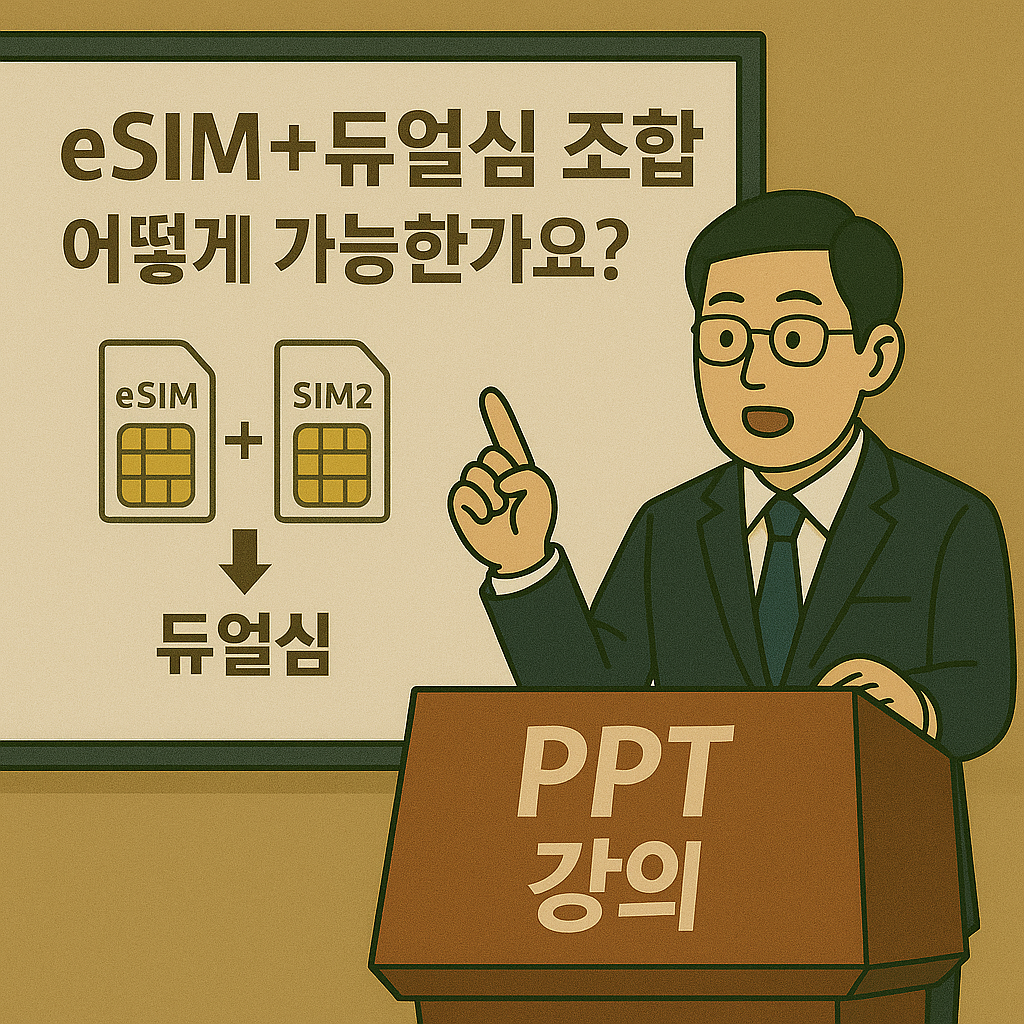 eSIM + 듀얼심 조합, 어떻게 가능한가요?