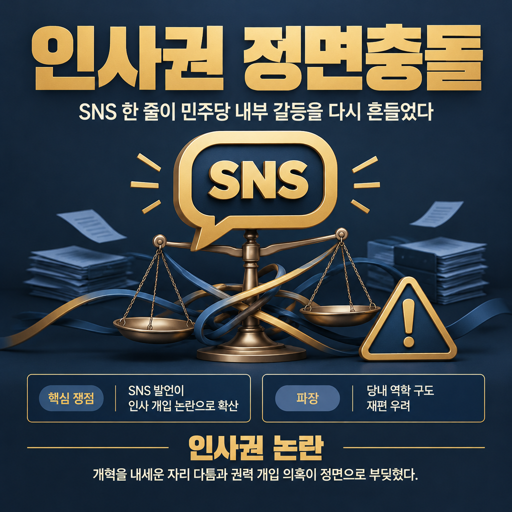 인사권 정면충돌