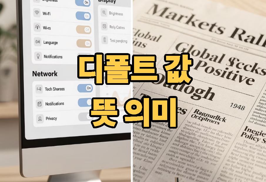 디폴트 값 뜻