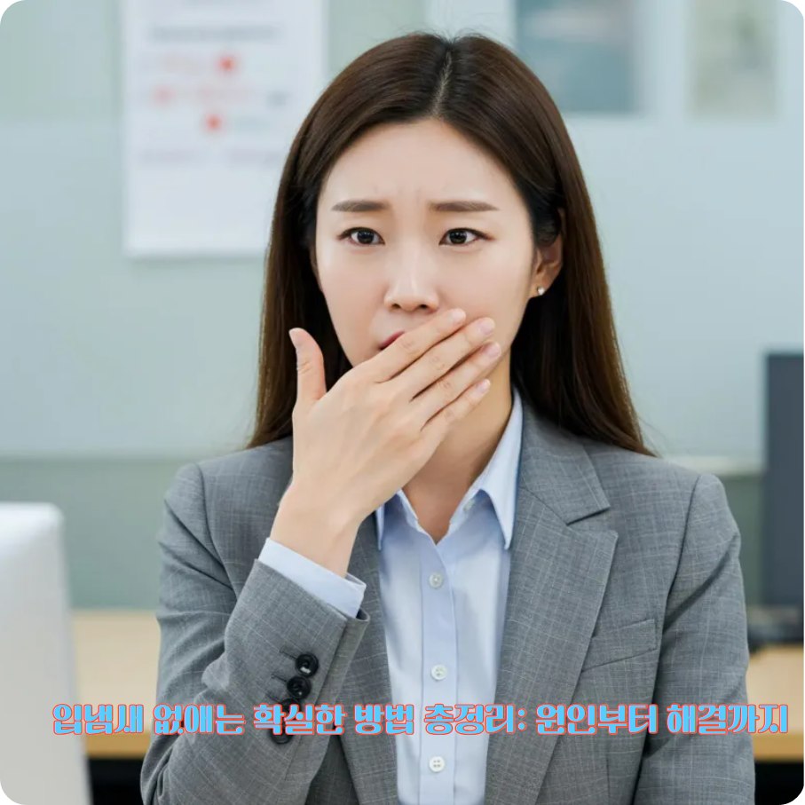 입냄새 없애는 확실한 방법 - 원인부터 해결까지