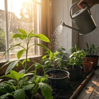 실내허브 키우기 물주기 광량관리 병해충예방 주방에서도 손쉽게_5