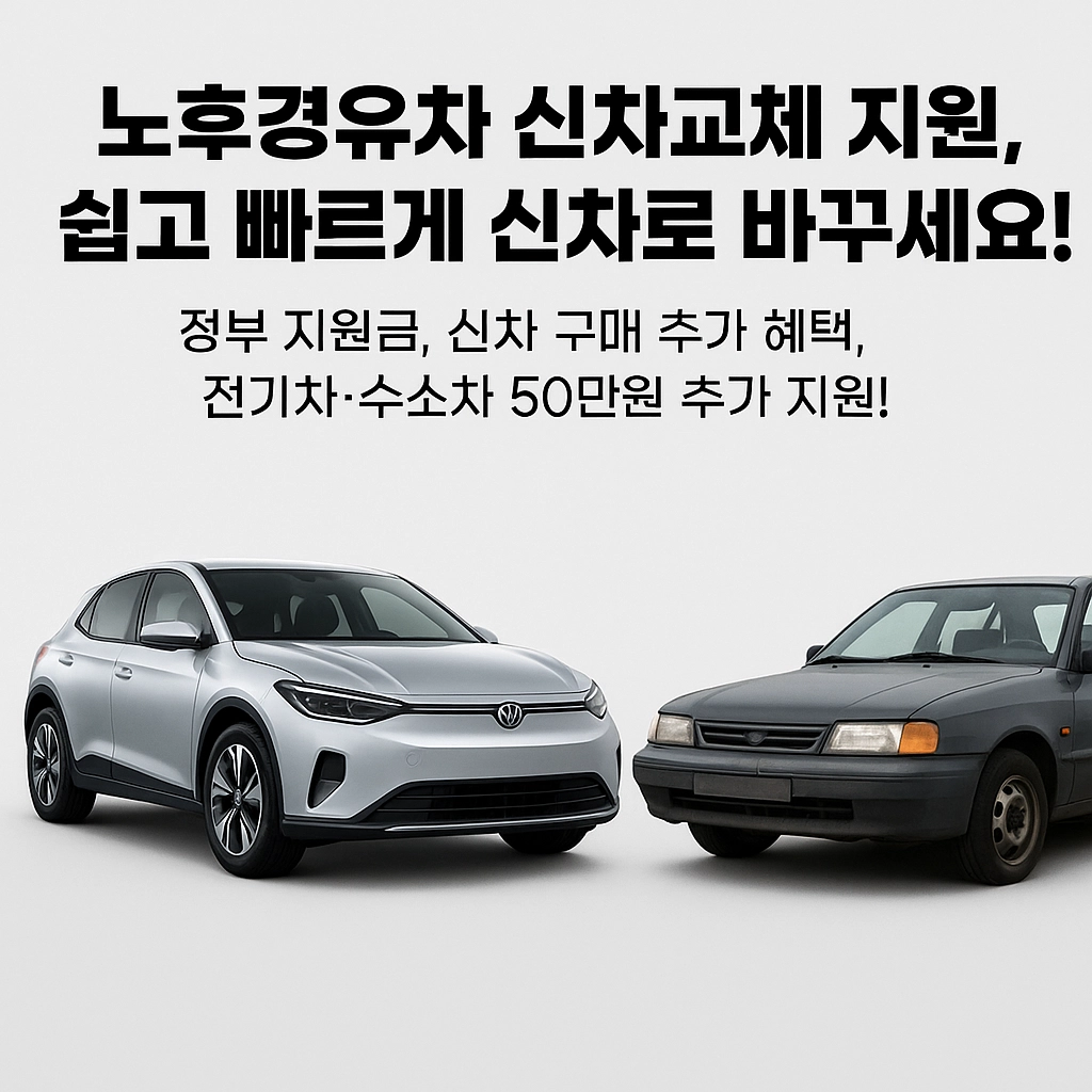 노후경유차 신차교체 지원 대상 조건 신청 방법 지원금 확인