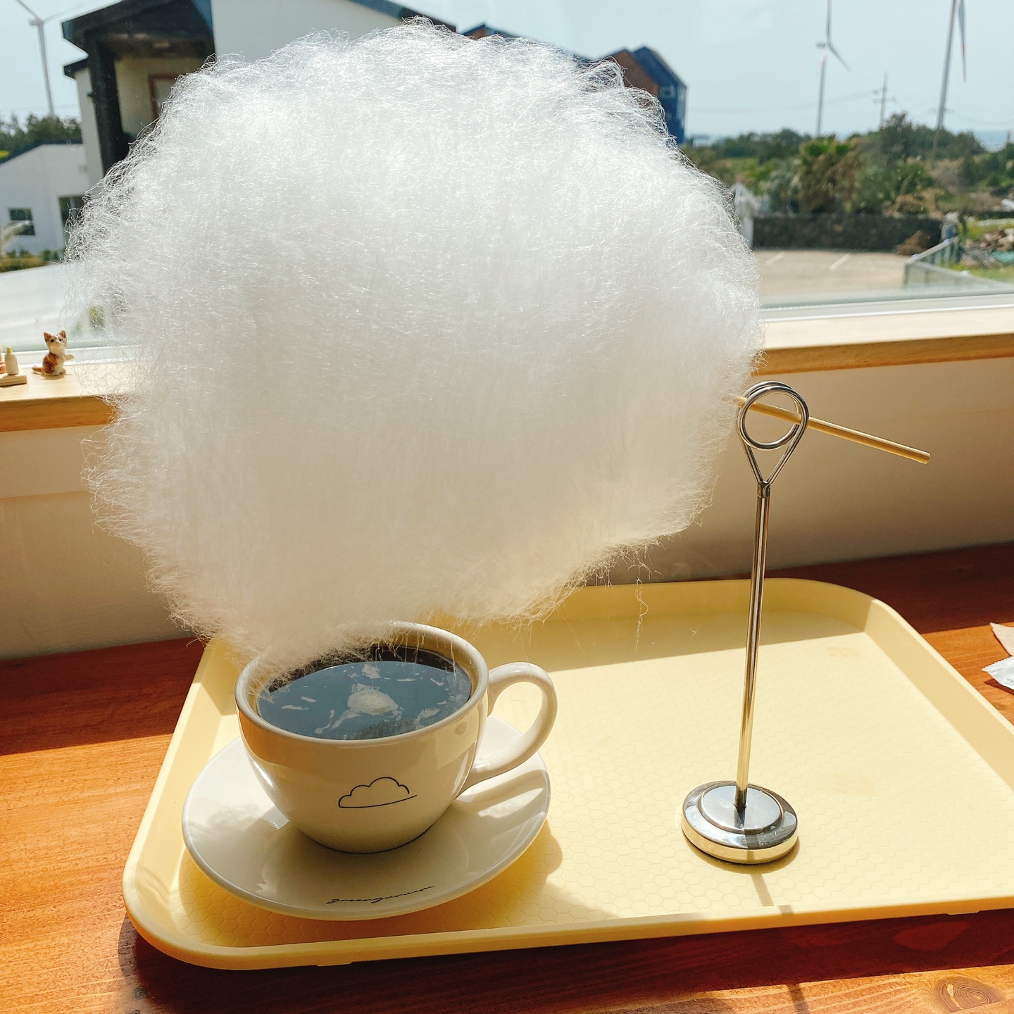 제주 한경 싱계물공원 바다목장 솜사탕 커피 그린구름 카페