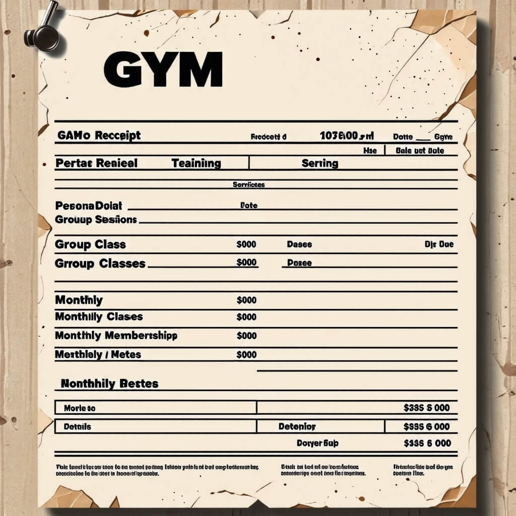 헬스장-이용료-영수증