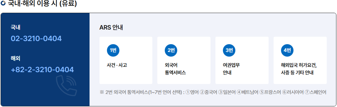 24시간 운영, 해외에서도 연결 가능
