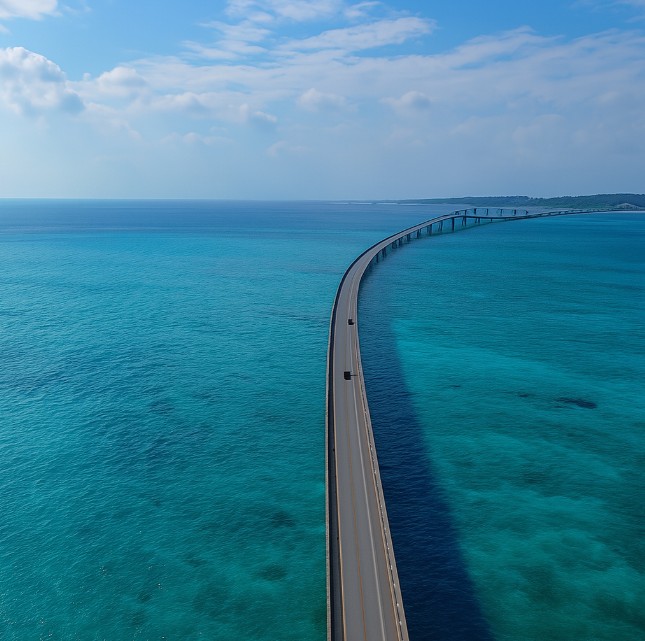 일본 미야코지마 이라부 대교의 이미지