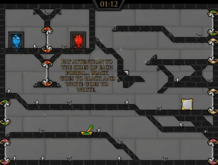 파이어보이-앤-워터걸-크리스탈템플-종료-화면