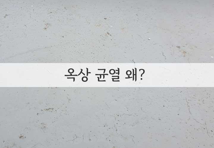 옥상 균열 이유