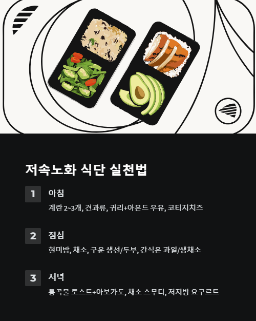 저속노화 식단 실천법