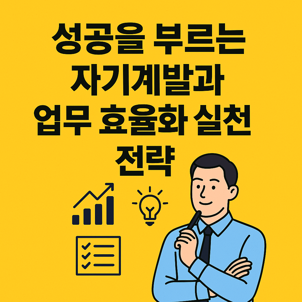 성공을 부르는 자기계발과 업무 효율화 실천 전략