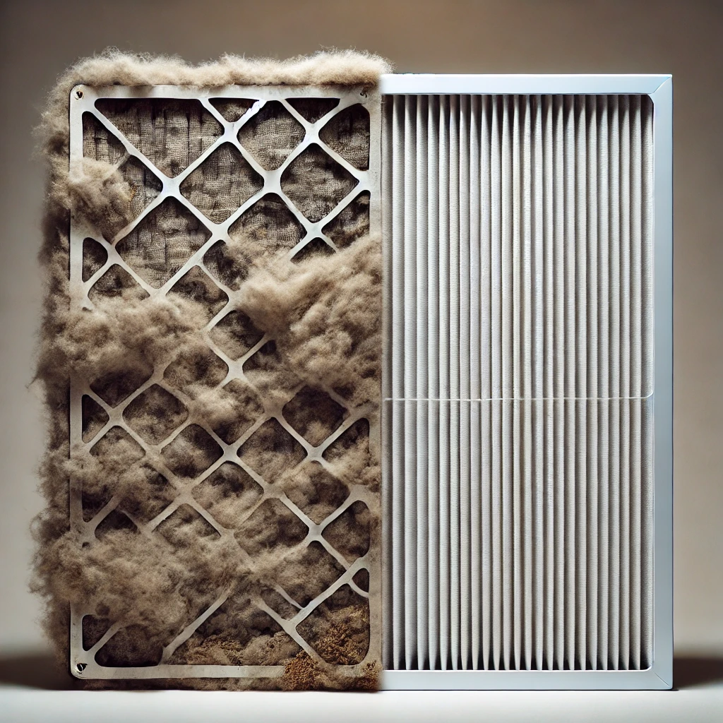 에어컨 필터청소 전,후