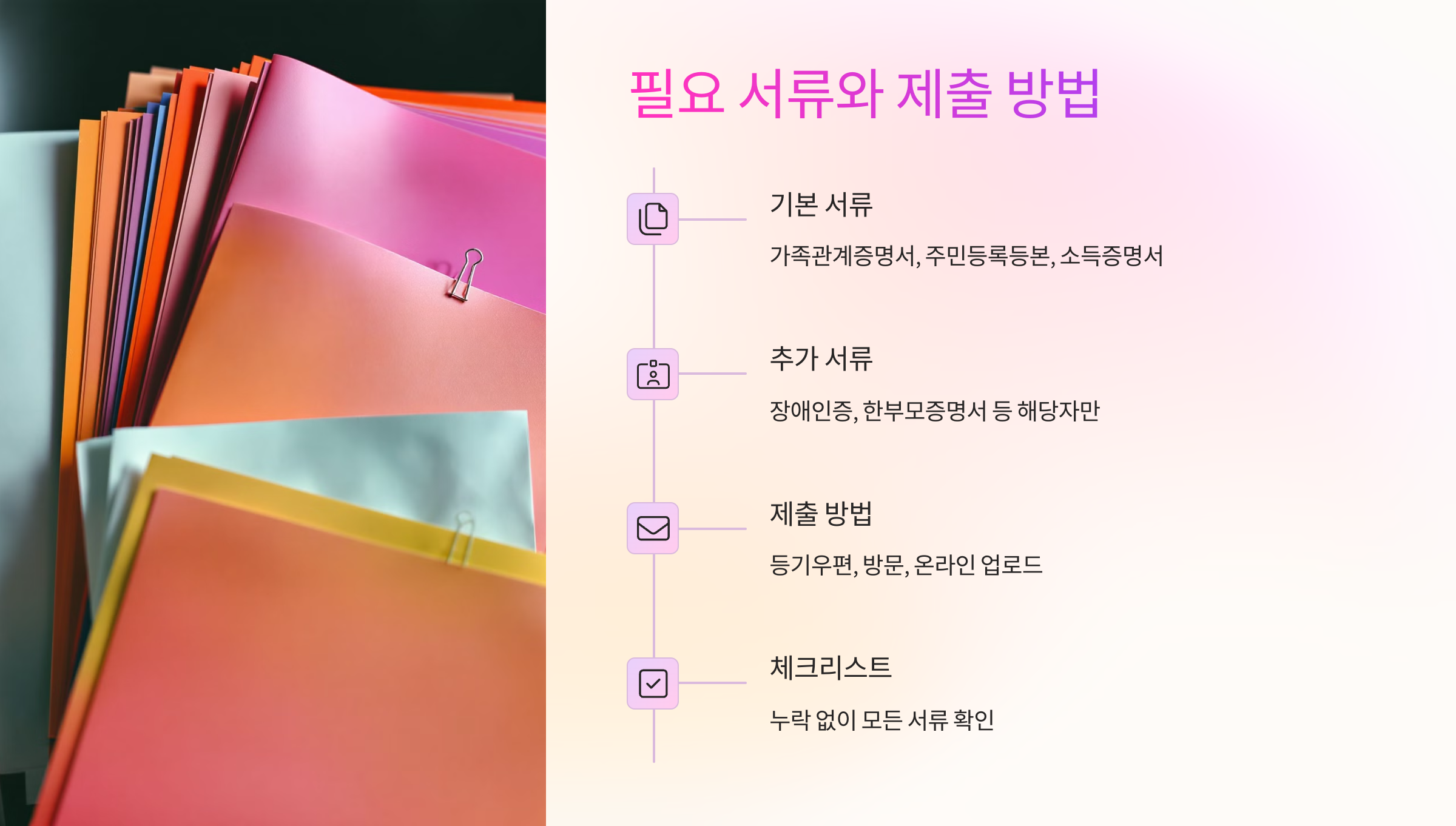 📂 필요 서류와 제출 방법