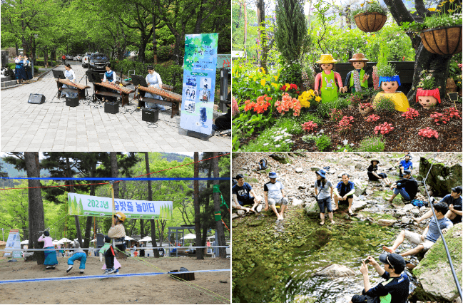 양평 용문산 산나물축제