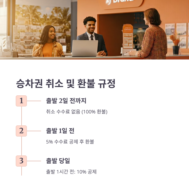 승차권 취소 및 환불 규정