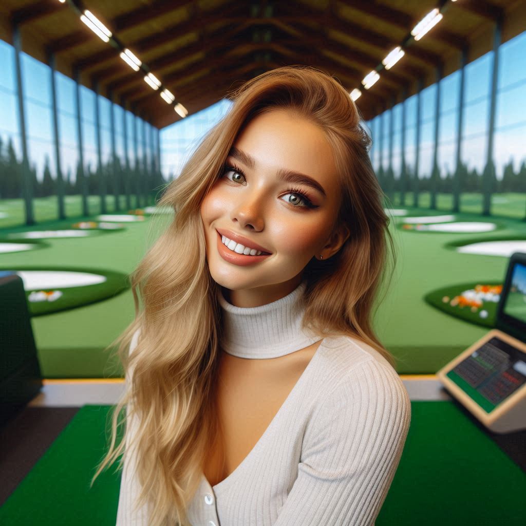 실내골프연습장 배경